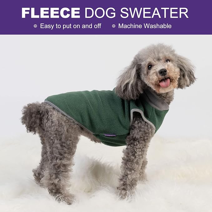 cyeollo 2 Pack Fleece Dog Sweater Sweatshirt - Image 7