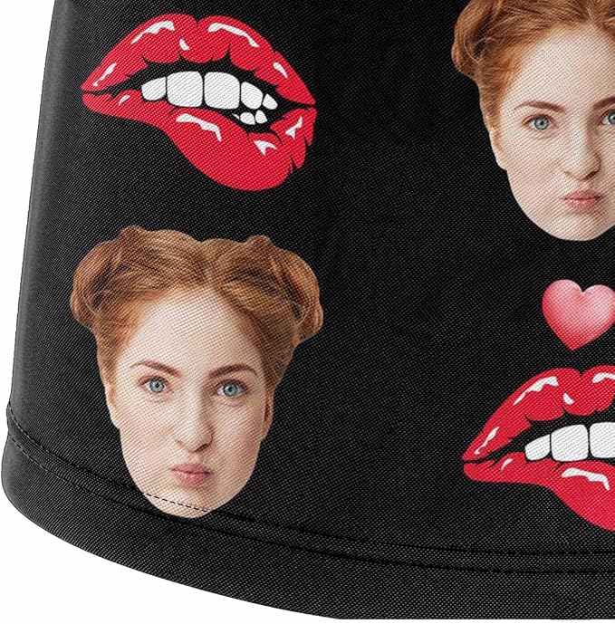 M YESCUSTOM Custom Faces Funny Short Briefs Gift - Image 2