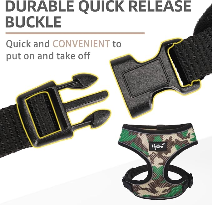 PUPTECK Soft Mesh Dog Harness and Leash Set Pet Puppy Cat Comfort Padded Vest - Image 4