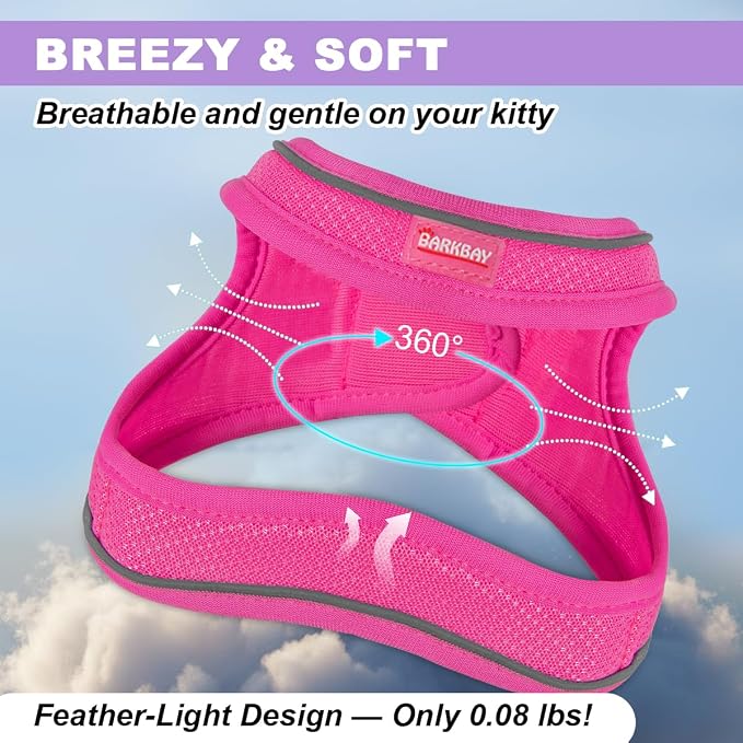 Cat Harness and Leash Set, Escape Proof Kitten Harness, Step in Adjustable Soft - Image 3