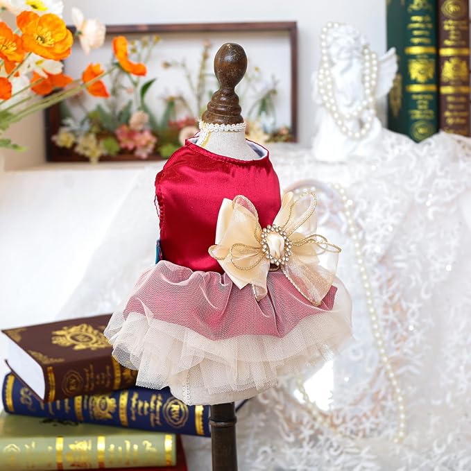 Fashion Sweet Puppy Dog Blingbling Princess Skirt Pet Dog Lace Cake Camisole - Image 3