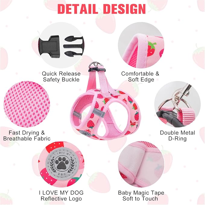 BEAUTYZOO Step in Dog Harness and Leash Set, Reflective Dog Harness No Pull No - Image 3
