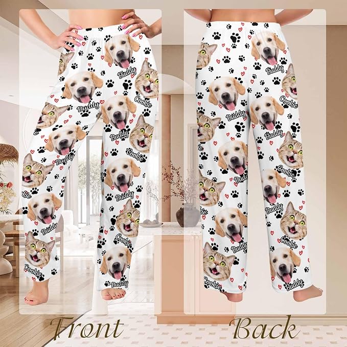 Custom Couple Pajama Pants Sock - Image 5