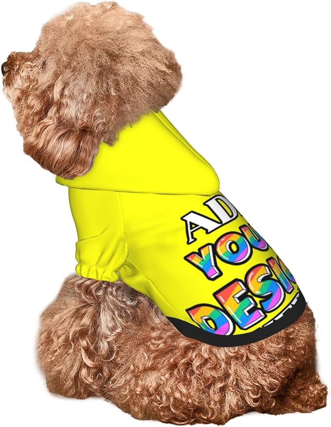 Custom Dog Hoodie for Small Pets, Personalized Photo Text Pet Warm Pullover - Image 7