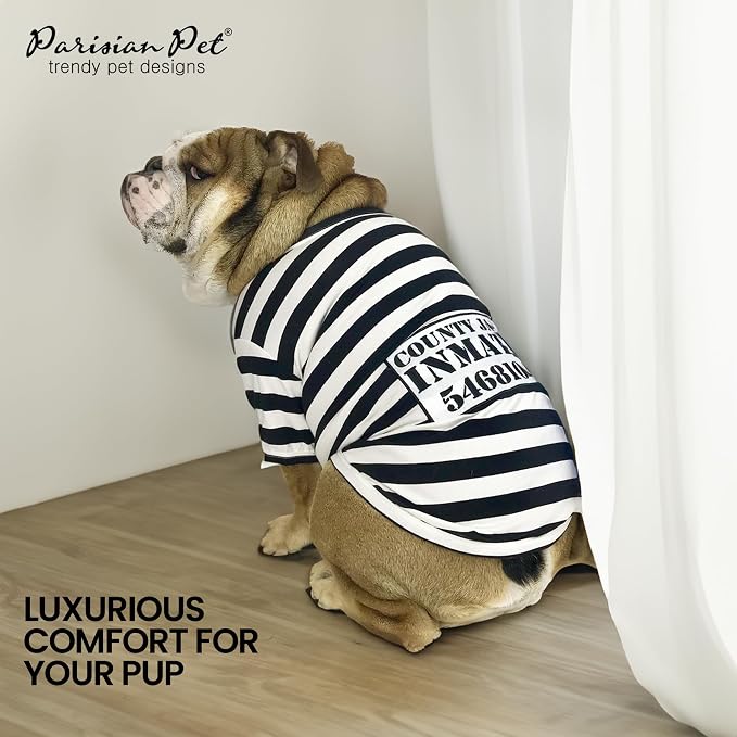 Parisian Pet Prisoner Dog Costume - Image 5