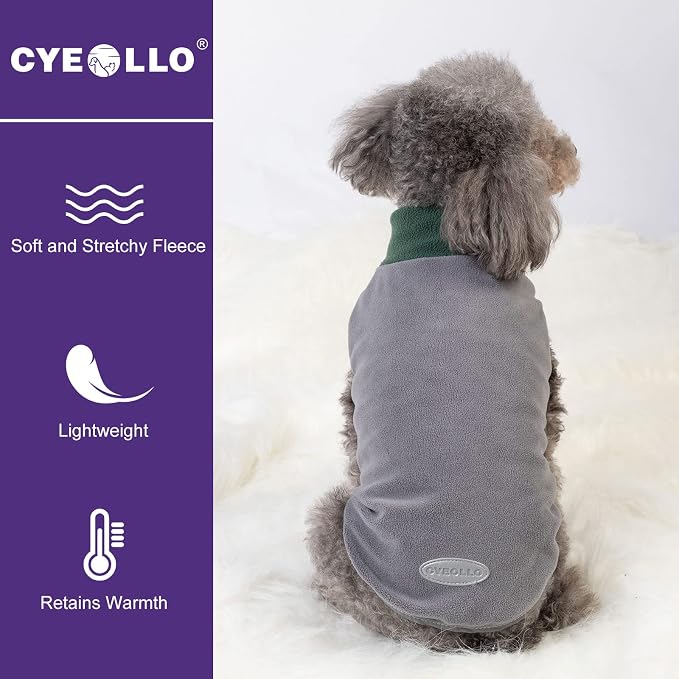 cyeollo 2 Pack Fleece Dog Sweater Sweatshirt - Image 9