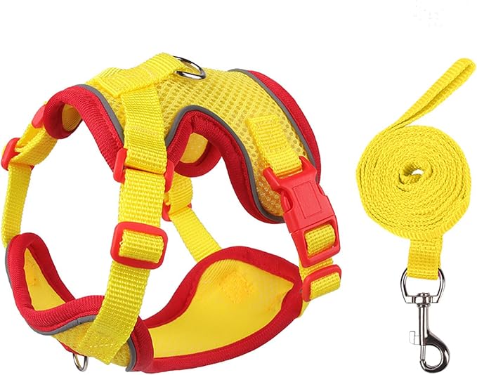 Cat Harness and Leash Set for Walking – Escape-Proof Reflective Vest for Cats by Muejjur