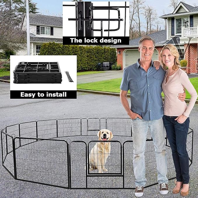 BestPet | Dog Playpen | 24 Inch, 16 Panels | Heavy Duty Metal Pet Exercise Pen - Image 5
