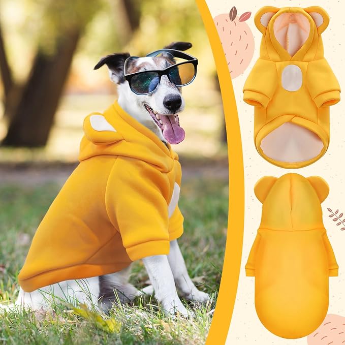 Small Dog Hoodie Soft Warm Fleece Fall Winter Dog Clothes Cute Puppy Sweaters - Image 5