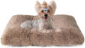 EHEYCIGA Fluffy Dog Crate Bed for Small Dogs, Plush Faux Fur Crate Pad by EHEYCIGA