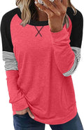 Akihoo Womens Casual Long Sleeve Tunic Tops Crew Neck Shirt Blouses by Akihoo