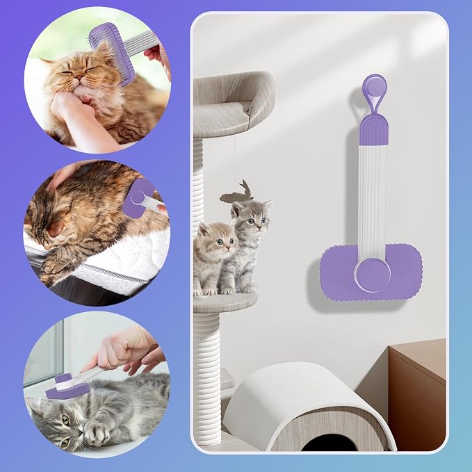 Cat brush, Cat Brush for Long or Short Haired Cats, Remove Loose Fur and Mats - Image 7