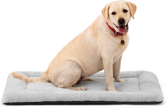 Dog Crate Pad Washable, Ultra Soft Plush Crate Mat by ZENGAOOU