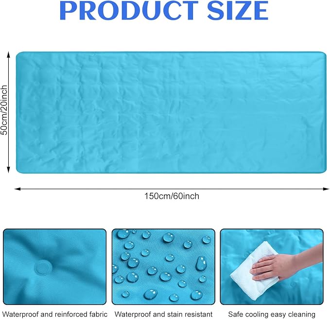 Cooling Pad Mat for Sleep Cooling Mattress Pad Gel for Bed, Relieve Pain - Image 2