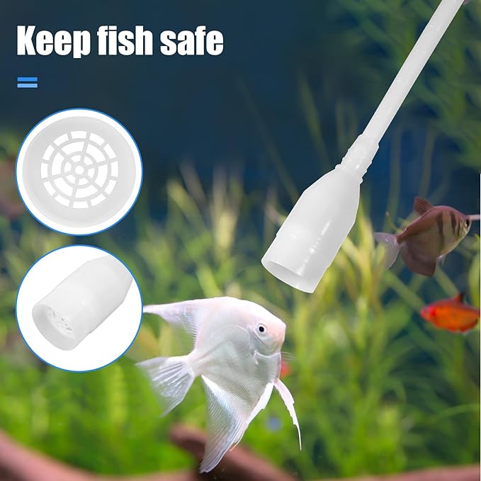 AQUANEAT Aquarium Vacuum Siphon, Fish Tank Water Changer, Gravel Cleaner - Image 4