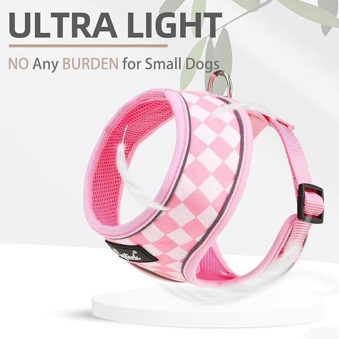 PUPTECK Soft Mesh Dog Harness and Leash Set Pet Puppy Cat Comfort Padded Vest - Image 5