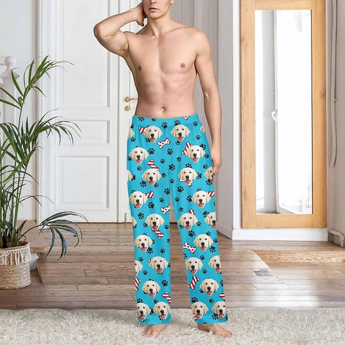 Custom Couple Pajama Pants Sock - Image 4