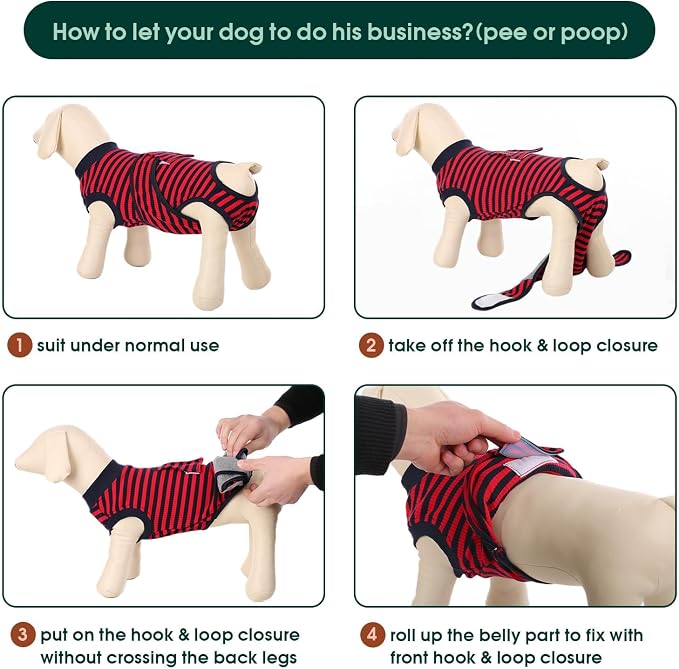 Kuoser Recovery Suit for Dogs Cats After Surgery, Professional Pet Recovery - Image 4