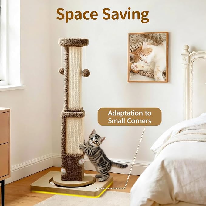 Tall Cat Scratching Post for Large Cats Kittens, Shields Furniture from - Image 5
