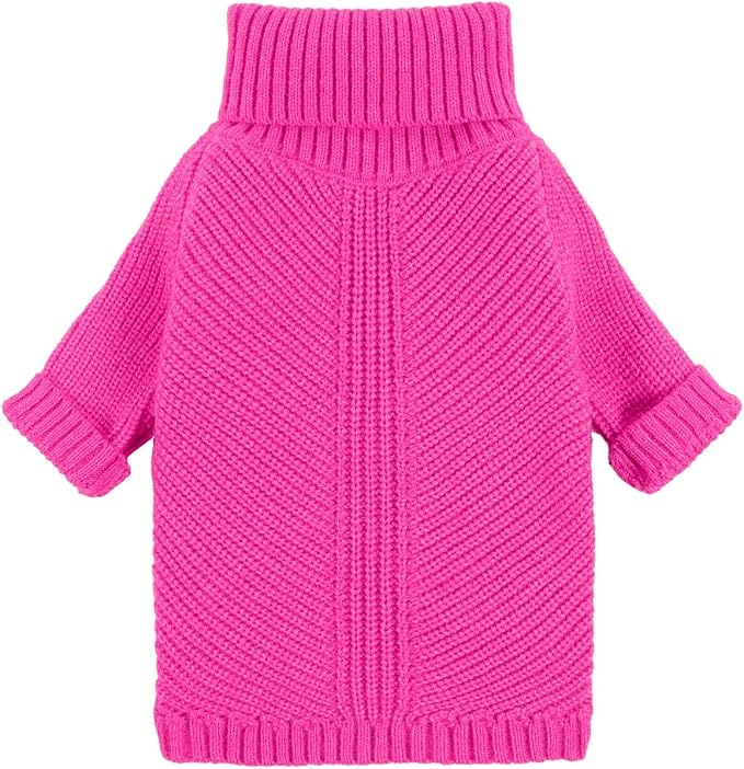 Fitwarm Valentines Dog Turtleneck Sweater, Dog Winter Clothes by Fitwarm