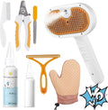 Pet Steam Brush for Dog & Cat – 3-in-1 Spray Hair Removal Comb for Shedding & by VVWVVW