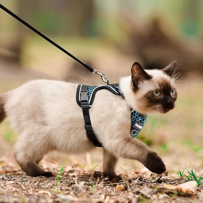 Cat Harness and Leash for Walking Escape Proof Soft Adjustable Cat Leash - Image 6