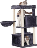 Hey-brother Cat Tree, 2 Plush Condos, Big Plush Perches MPJ011G by Hey-brother