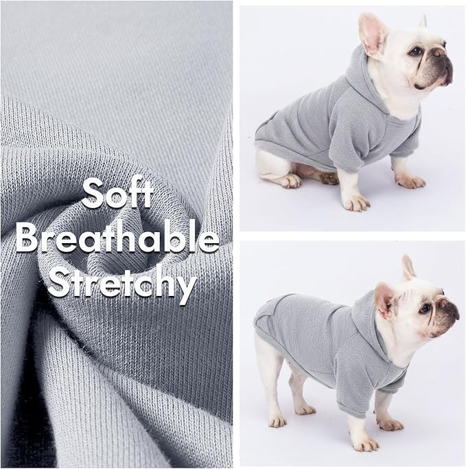 1 Pack Dog Hoodie Warm Hood Dog Sweater Cold Weather Small Dogs Sweatshirt - Image 5