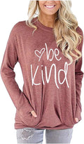 Akihoo Womens Casual Long Sleeve Tunic Tops Crew Neck Shirt Blouses by Akihoo