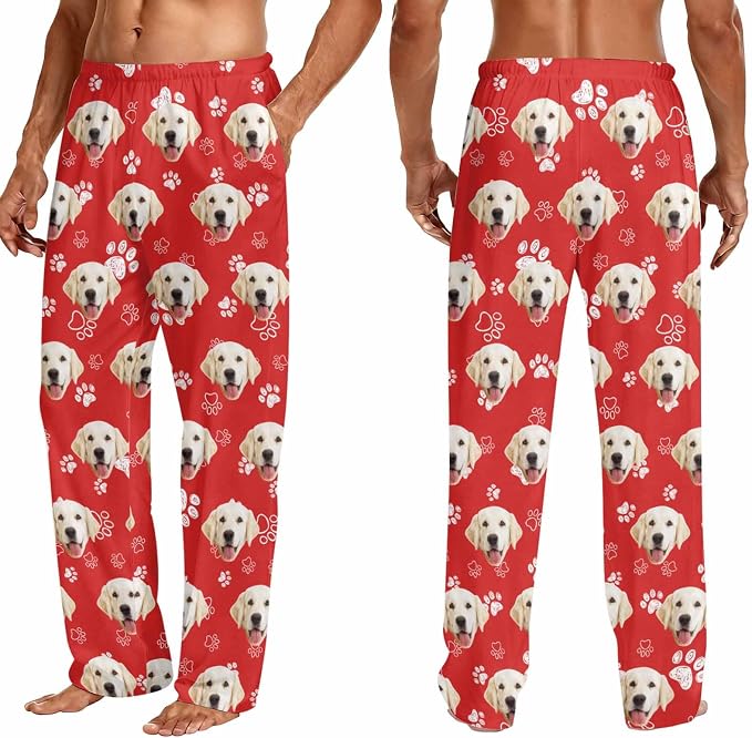 Custom Couple Pajama Pants Sock - Image 3