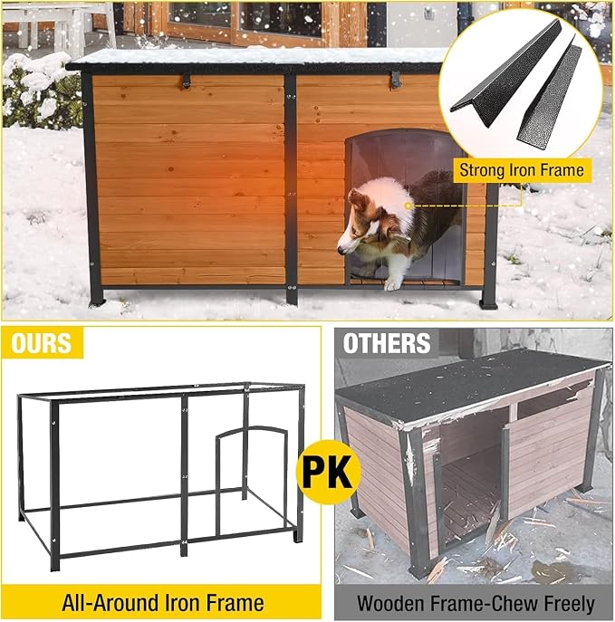 59.1" Extra Large Heated Dog House - Image 7