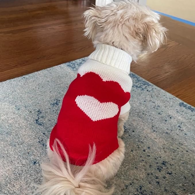 CHBORCHICEN Pet Dog Sweaters Classic Knitwear Turtleneck Winter Warm Puppy - Image 3