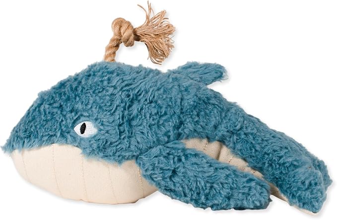 Fringe Studio OH Whale 3D Earth Friendly Cotton Canvas Dog Toy, PetShop by FringeStudio