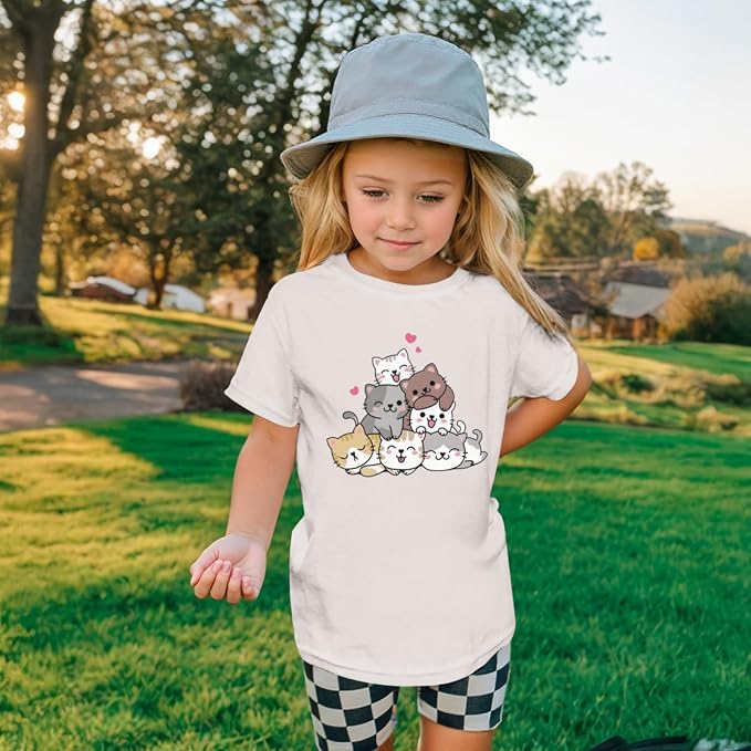 KEEVICI Cute Cartoon Cat Shirts - Image 5