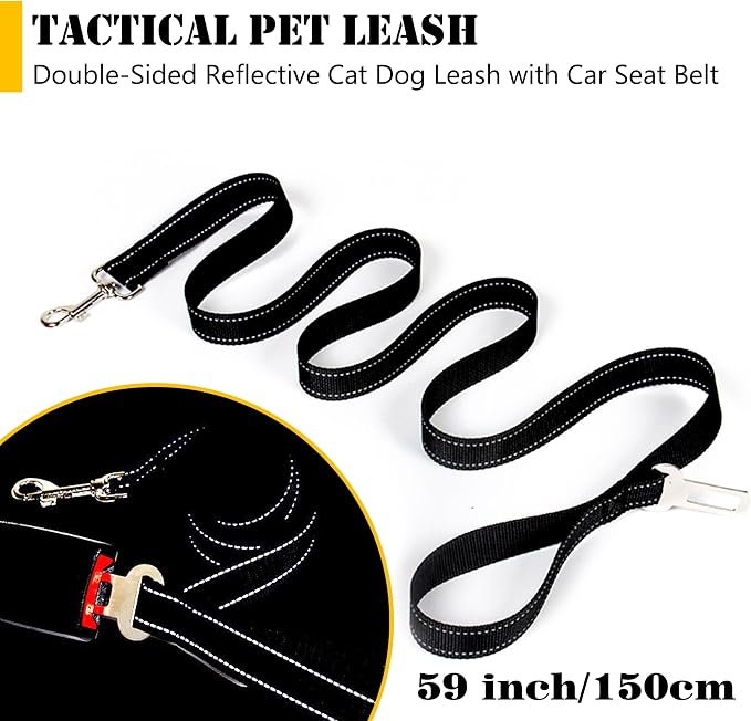 Tactical Cat Harness and Leash for Walking Escape Proof, Adjustable Cat Vest - Image 5