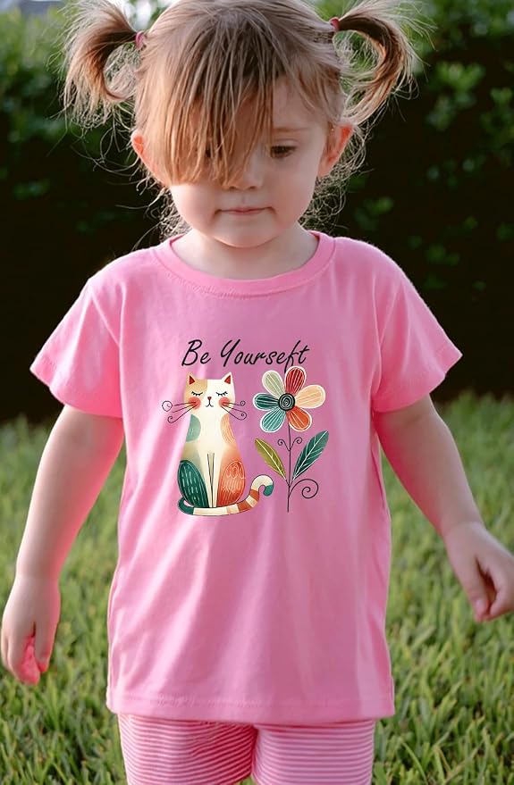 Kids Toddler Little Boys Girls T-Shirt Short Sleeve Funny Animals Graphic - Image 8