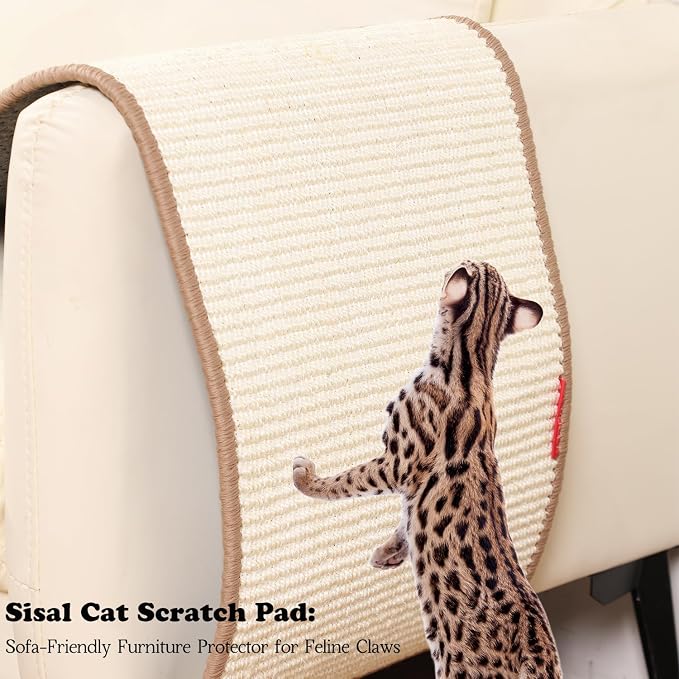 66.93x13.38x0.32 inch Thickened Cat Wall Scratcher Carpet, Cat Climbing Wall - Image 5