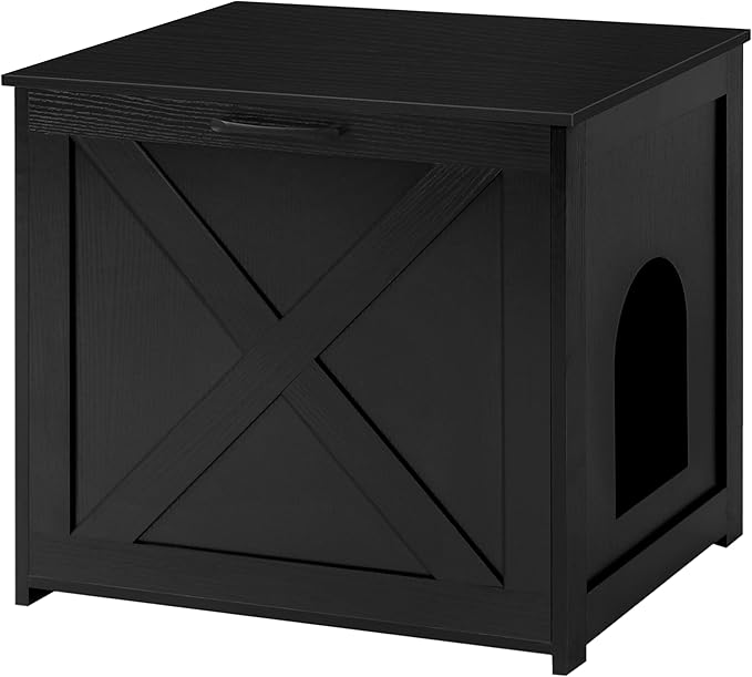 Dwanton Cat Litter Box Furniture Hidden, Cat Litter Box Enclosure, Reversible by DWANTON
