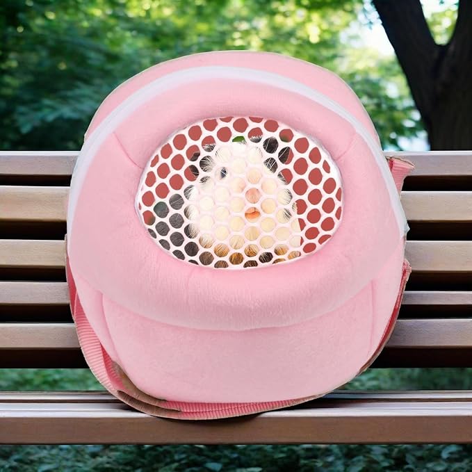 Pet Carrier Backpack for Small Animals, Travel Handbag for Cat, Guinea Pig - Image 6