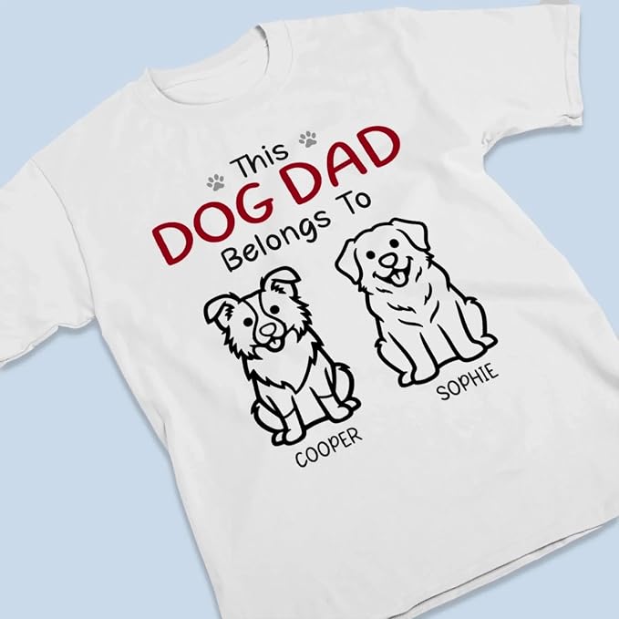 Personalized Family Shirt Gift for Dog Cat Dad Mom Pet Lovers on Fathers - Image 8