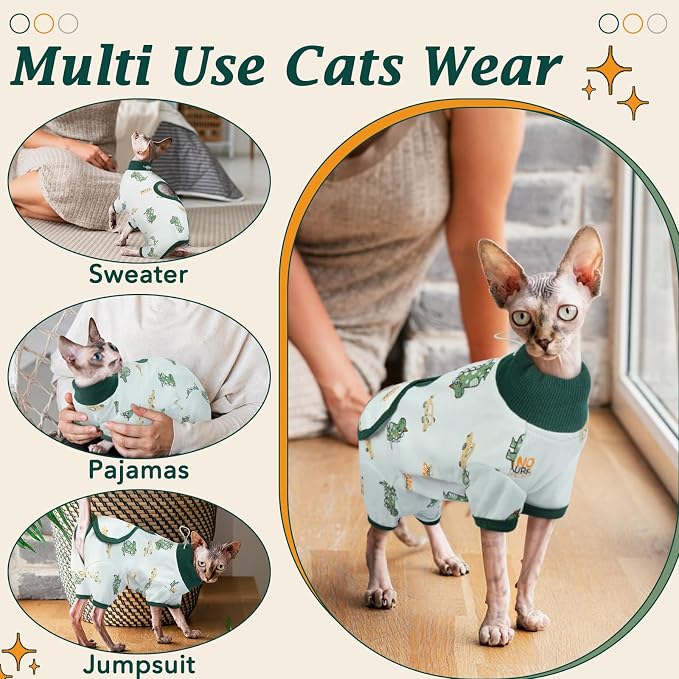 DENTRUN Cat Surgery Recovery Suit Female Male Soft Onesie, Kitten Surgical - Image 4