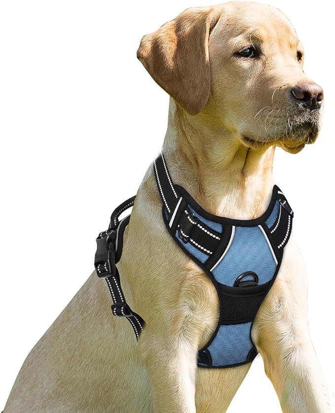 BARKBAY No Pull Dog Harness Front Clip Heavy Duty Reflective Easy Control Handle by BARKBAY