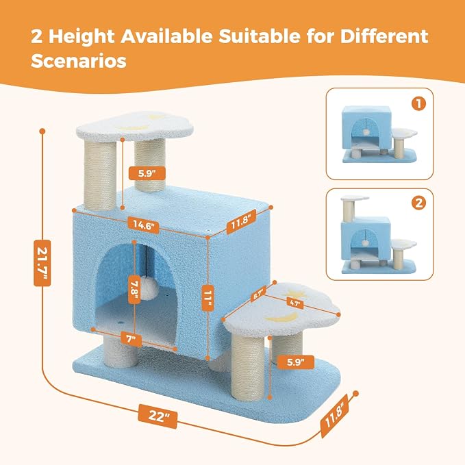 3-in-1 Cute Dog Stairs & Cat Scratching Post - Image 2