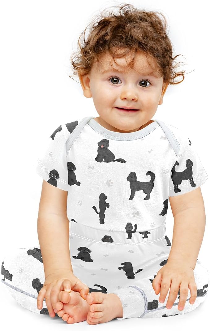 Baby Clothes Set Infant Bodysuits Pants Sets 0-24M - Image 2