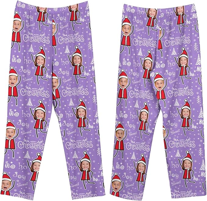 Custom Couple Pajama Pants Sock - Image 7