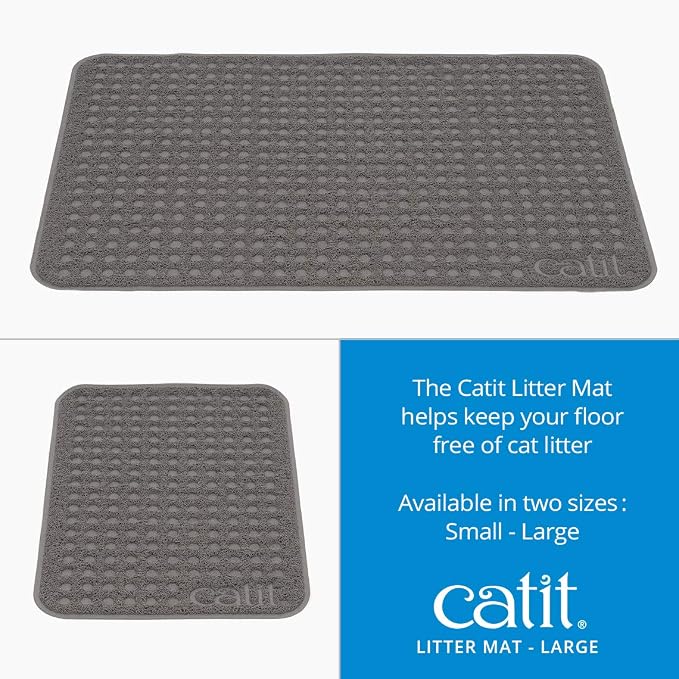 Catit Large Cat Litter Mat – Gentle on Paws, Traps Loose Litter, Easy - Image 3