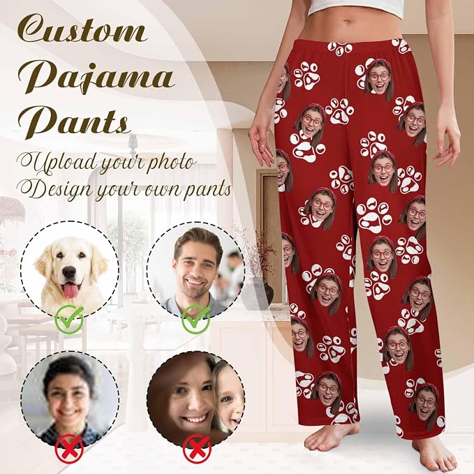 Custom Couple Pajama Pants Sock - Image 3
