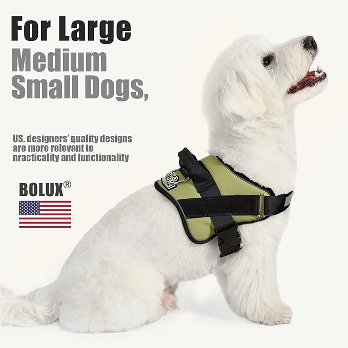 Bolux Dog Harness, No-Pull Reflective Dog Vest, Breathable Adjustable Pet - Image 5
