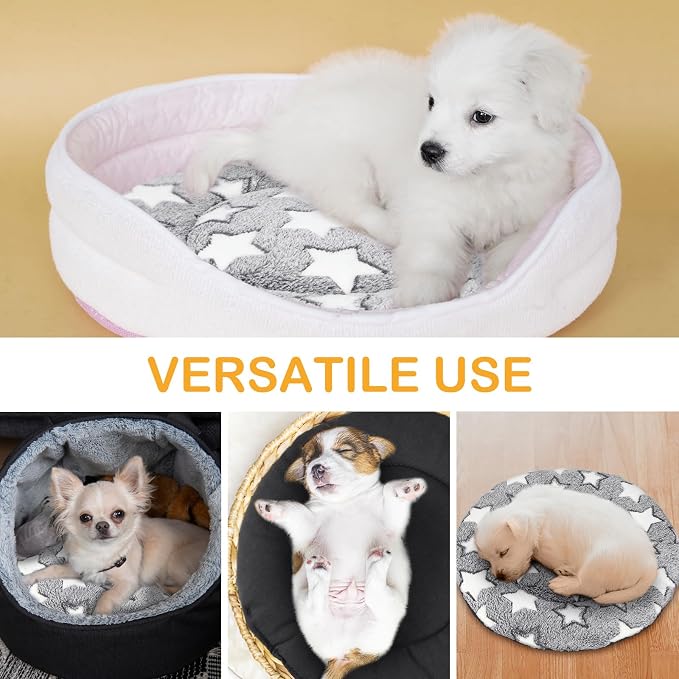 VitalCozy 4 Pcs Dog Crate Pads, Ultra Soft Warm Washable Anti-Slip Kennel Bed - Image 3