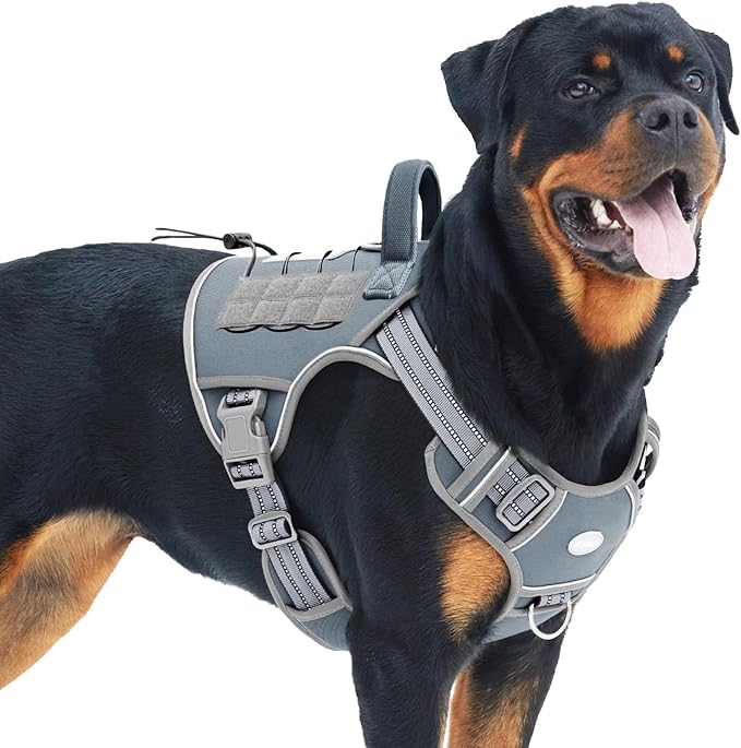 Auroth Tactical Dog Harness for Large Dogs No Pull Adjustable Pet Harness by AurothPets